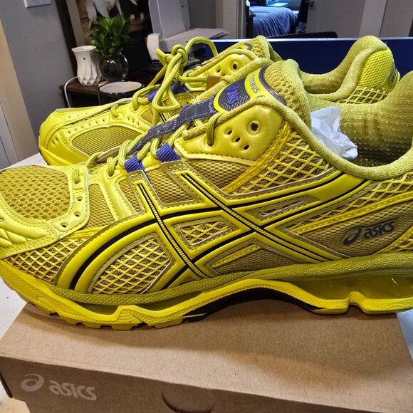 ASICS GEL-NIMBUS 10.1 1203A599 300 Kelp Lemon Spark Sports Style Shoes MENS 10.5 - Picture 7 of 15